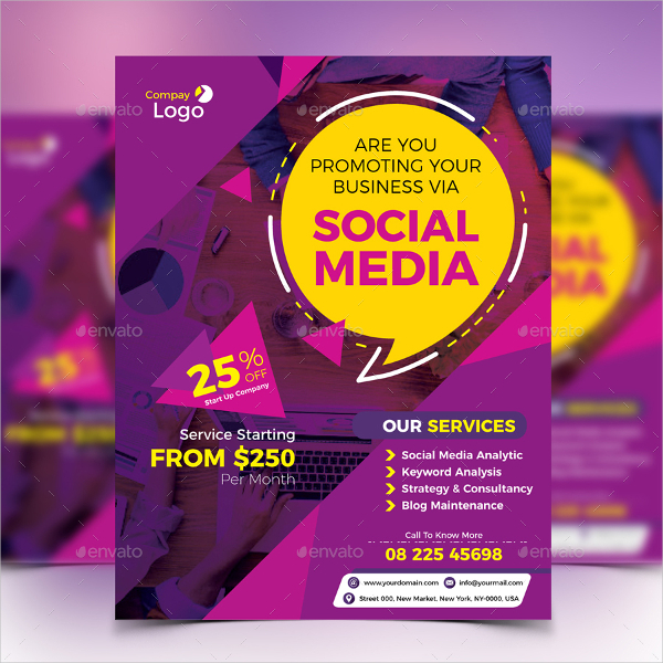 Social Media Marketing Flyer Templates