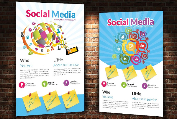 Social Media Services Flyer Templates