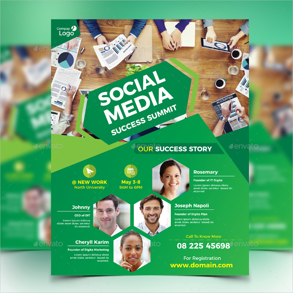 Social Media Summit Flyer Template