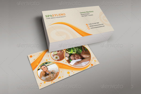 Spa Studio Business Card Design