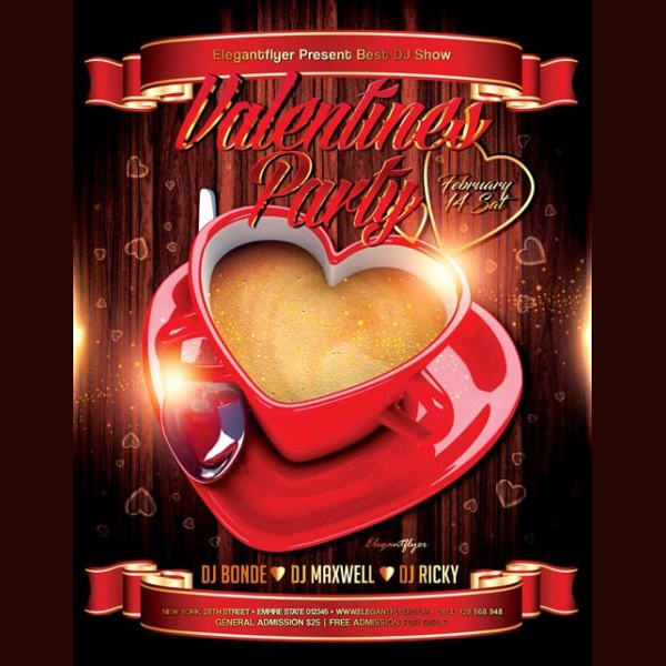 Free Valentines Day Party Flyer Template