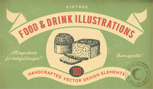 Vintage Food Illustration