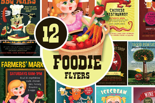 12 Foodie Flyers Bundle