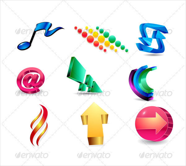 3D Vector Design Elements