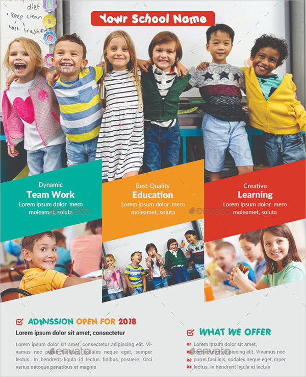 Abstract School Education Flyers Bundle