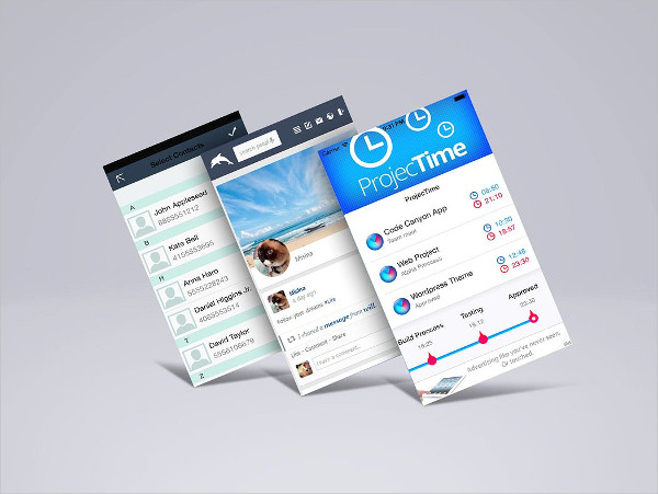 Application Mobile App Mockup