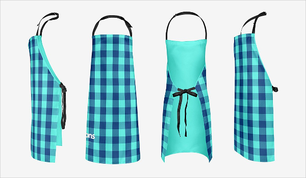 Apron Many Views Mockup Set