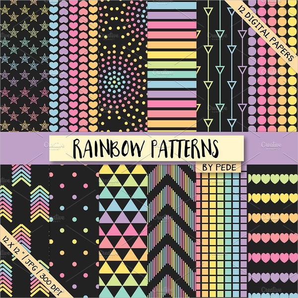 Black Rainbow Pattern