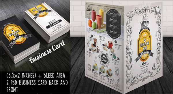 Black Vintage Menu Book