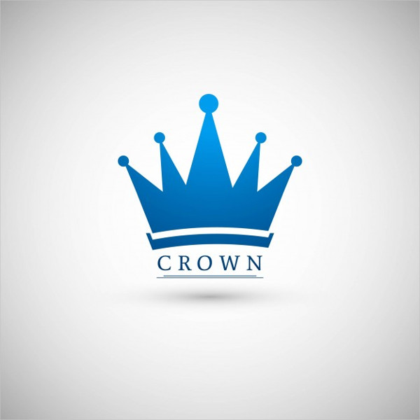 Blue Crown Free Logo Template