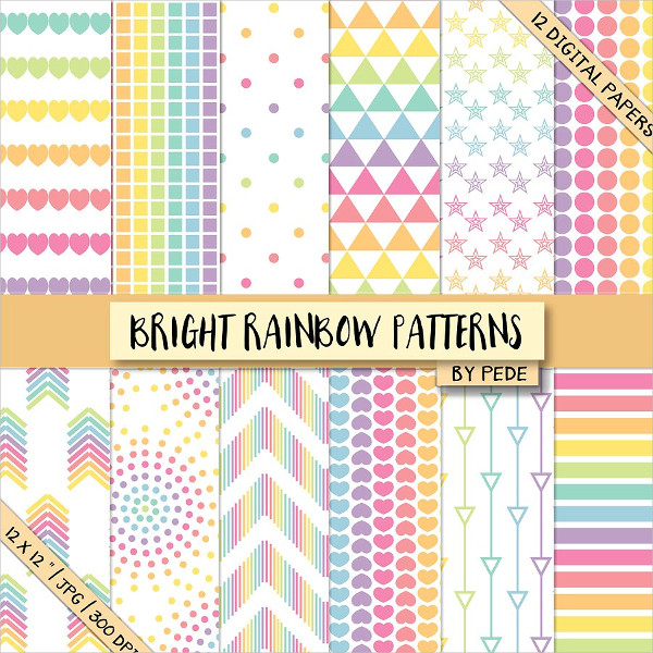 Bright Rainbow Patterns