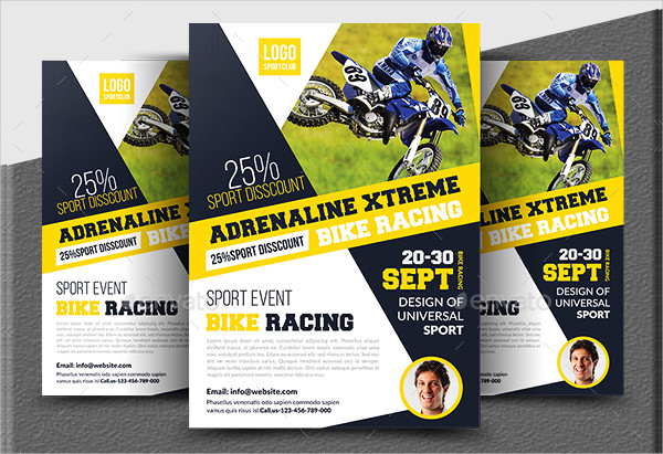 Bike Racing Club Flyer Template