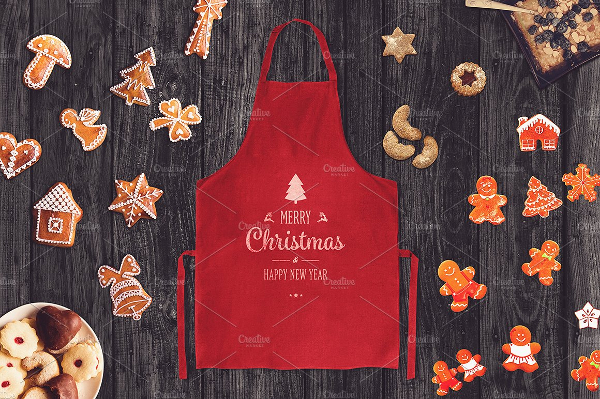 Christmas Apron Mockups