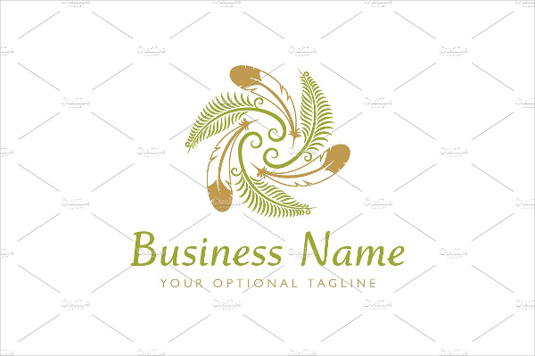 Circle Of Fern & Feathers Logo