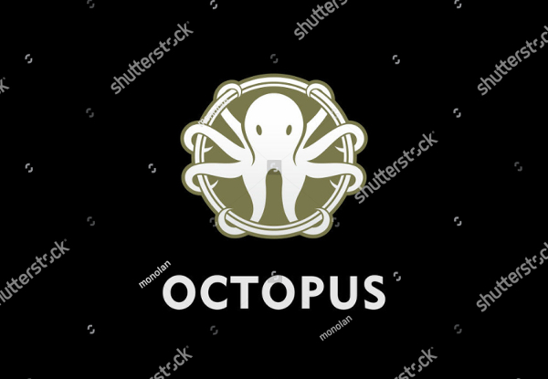 Classic Logo Template Of Octopus