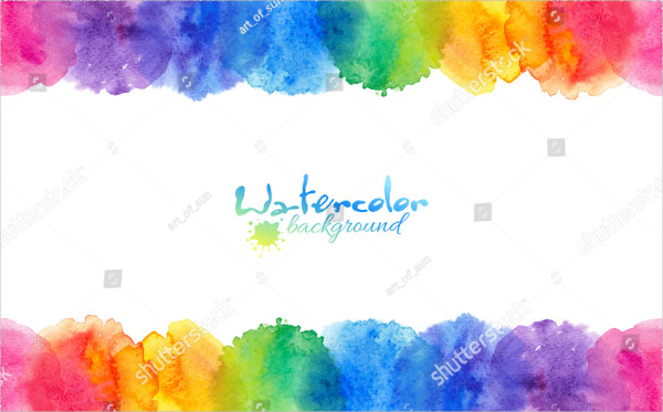 Bright Rainbow Watercolor Brushes