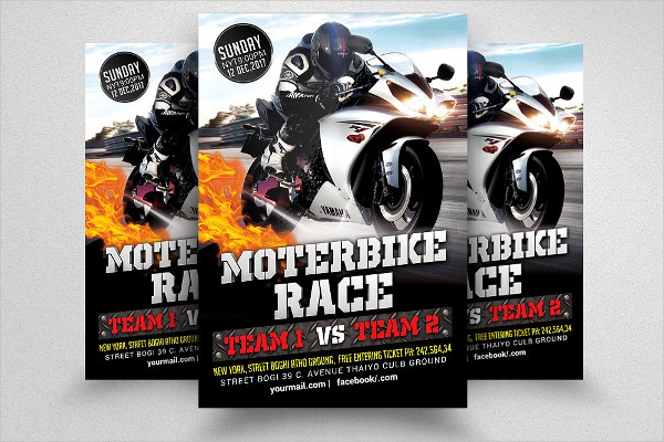 Bike Racing Event Club Flyer Template