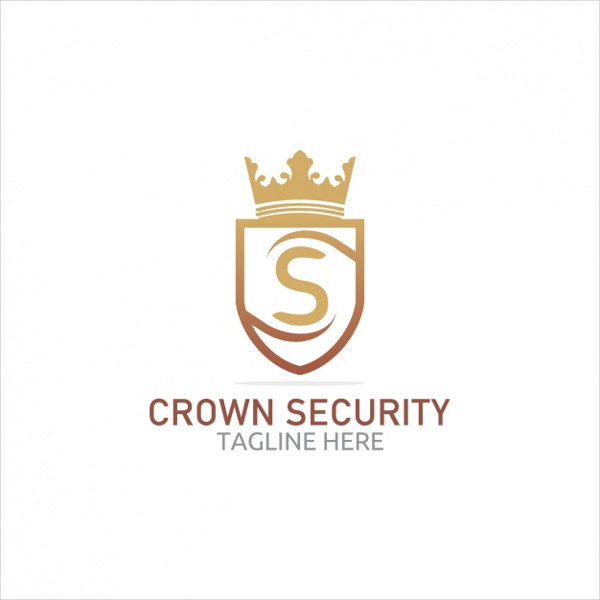 Crown Security Logo Template