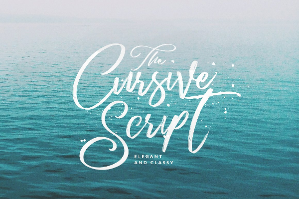 Cursive Script Handmade Brush Fonts
