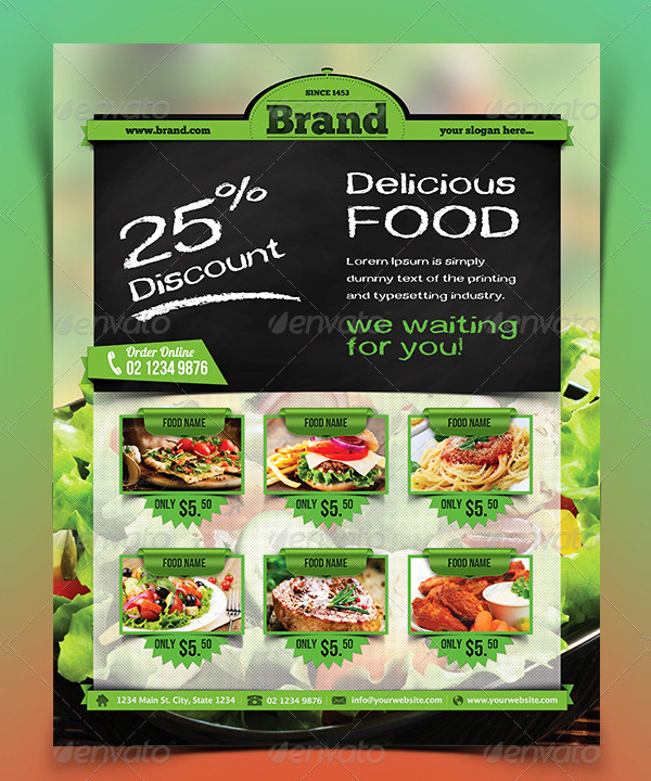 Delicious Food Flyer Template