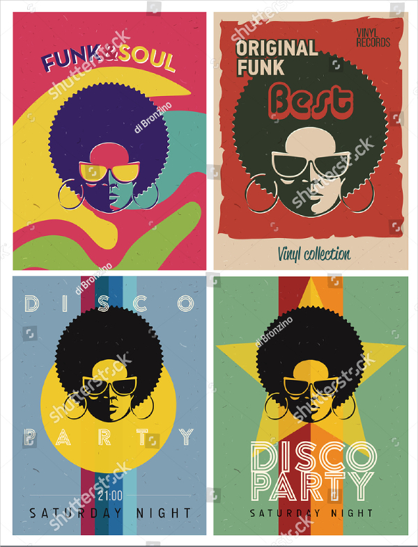 Disco Party Event Flyers Collection