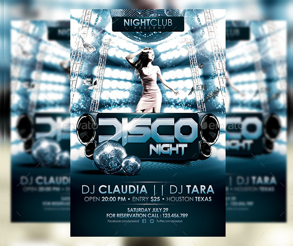 Disco Party Flyers Bundle