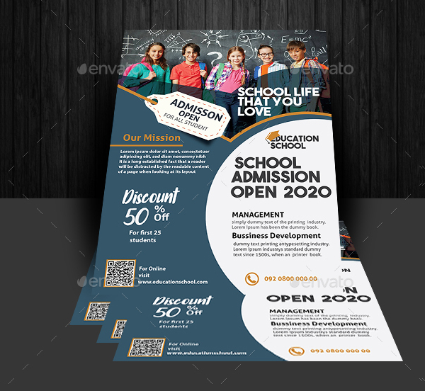 Unique Education Flyer Design Template