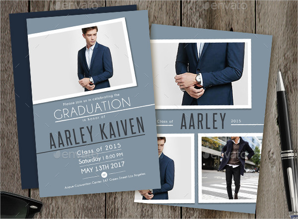 Professional Graduation Dinner Invitation Template