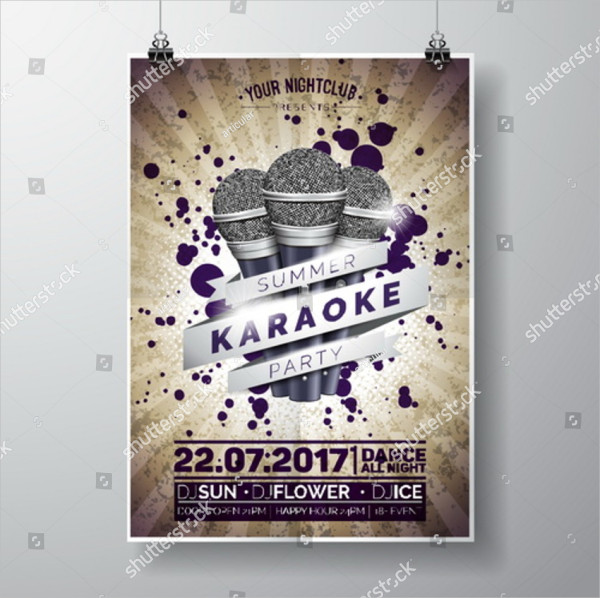 Karaoke Vector Flyer Template