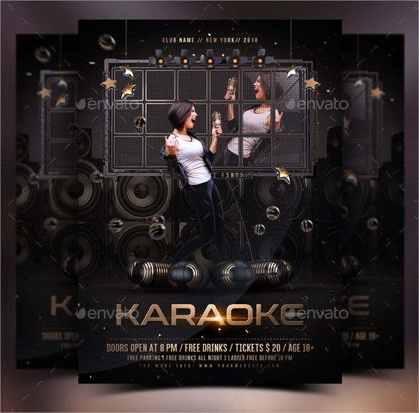 Event Karaoke Flyer Template