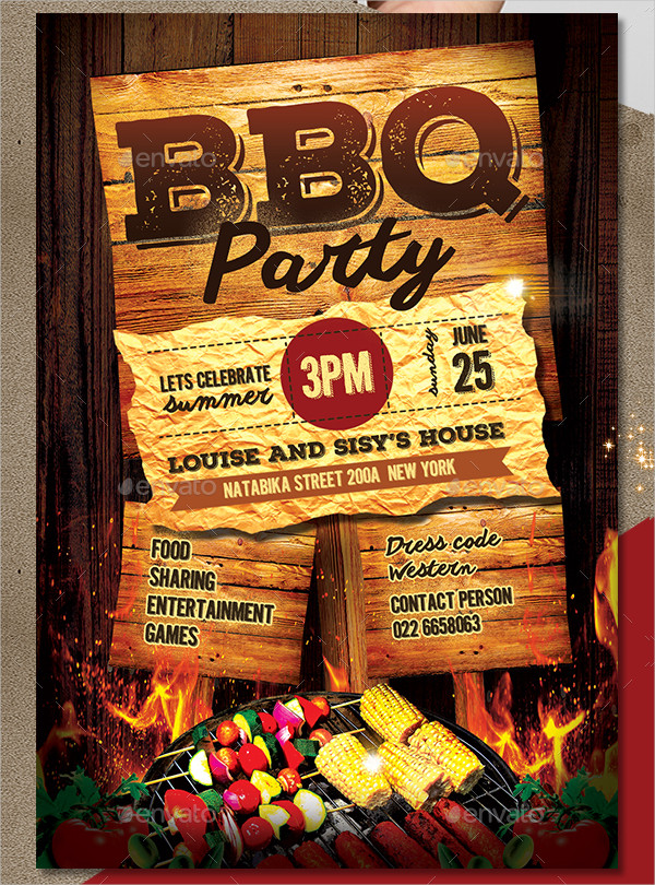 BBQ Event Invitation Template