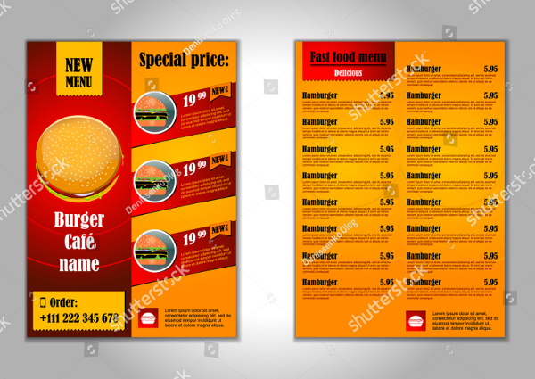 Fast Food Design Flyer Template