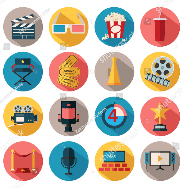 Film Design Icons Set