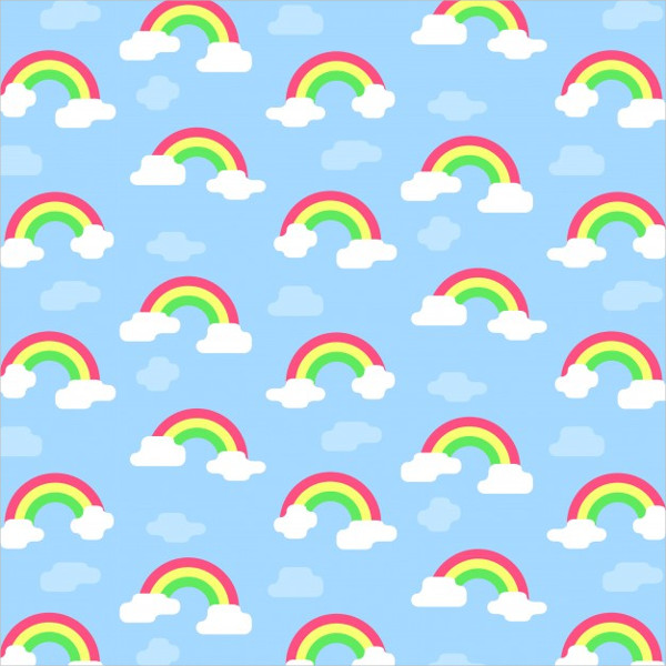 Flat Rainbow Pattern