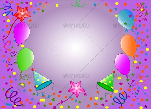 Colorful Birthday Balloons With Gift Boxes