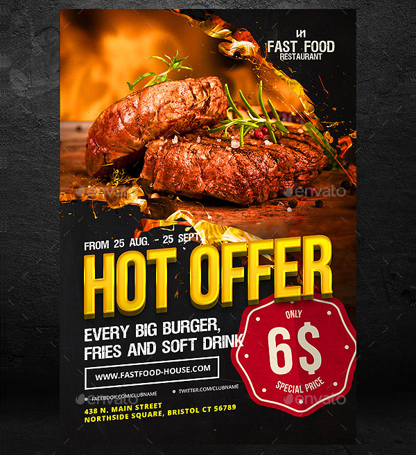 Food Pizzeria Flyer Template