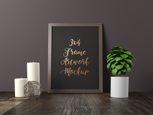 Frame Artwork Mock up Free Psd