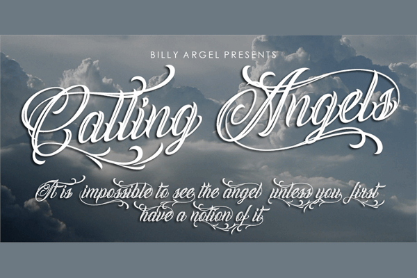 Free Handmade Calling Angels Fonts