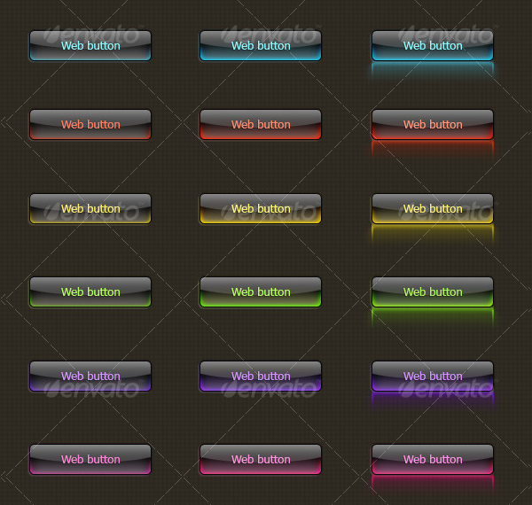 Glass Multicolore Buttons Designs