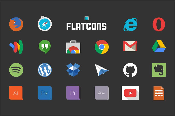 Flat Web Ready Icons