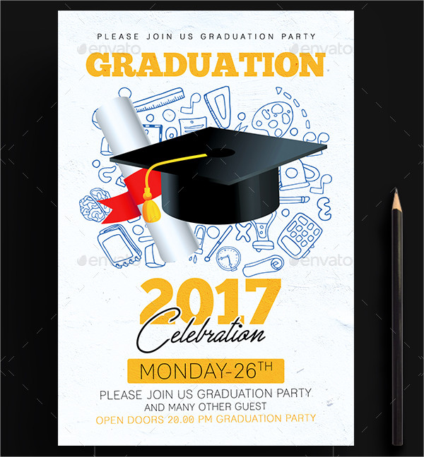 Special Graduation Party Celebration Invitation Design Template
