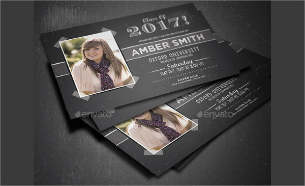 Print Ready Graduation Party Invitation Design