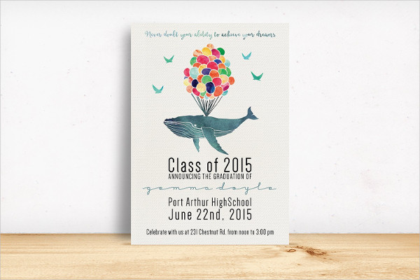 Attractive Graduation Party Invitation Design