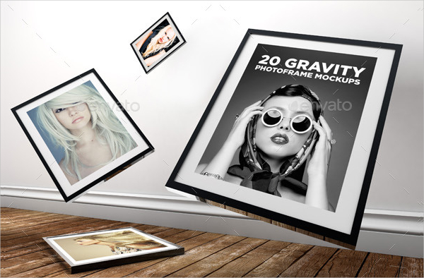 Gravity Photo Frame Mockups