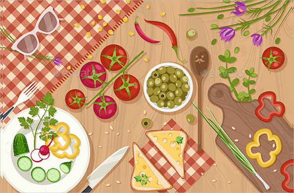 Healthy Food Illustration