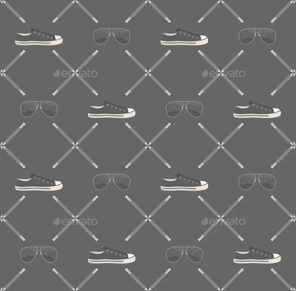 Hipster Seamless Pattern Vector Format Download