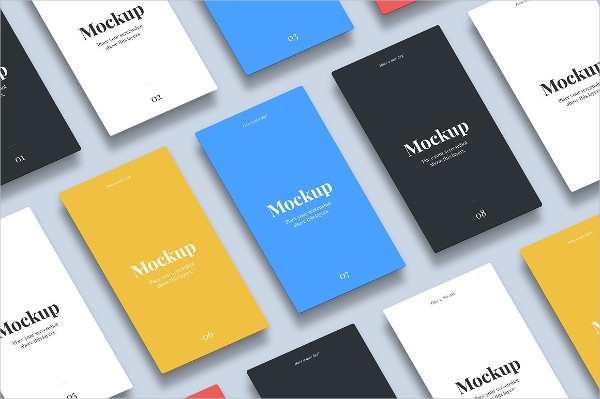 Isometric Mobile App Mockups