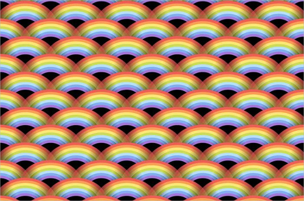 Vector RainBow Seamless Pattern