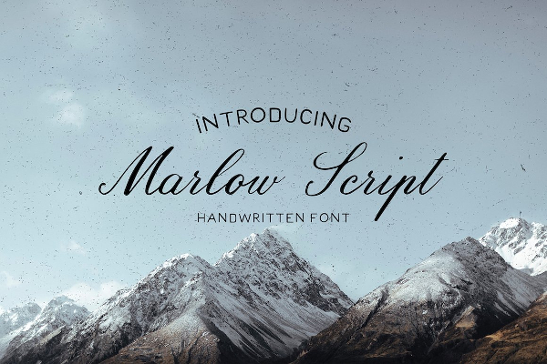 Handmade Marloe Seript Fonts