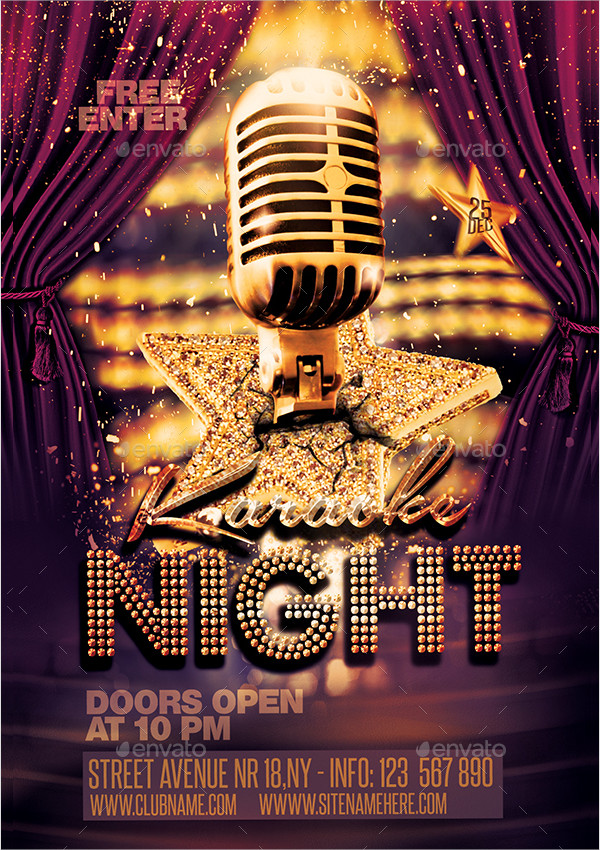 karaoke Night Flyer Template